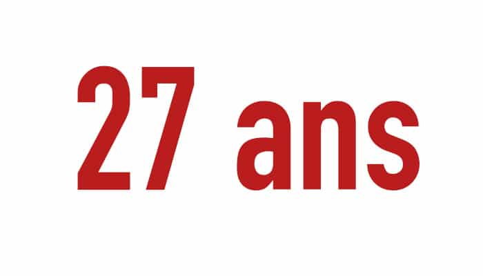 27 ans