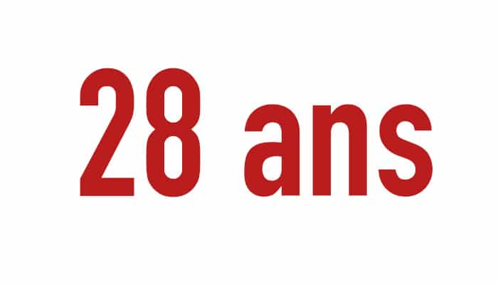 28 ans et +