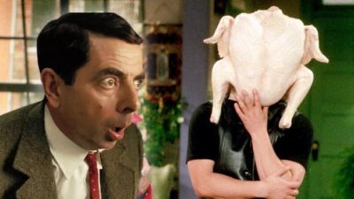 Friends : Mr Bean accuse la série de lui avoir volé le gag de la dinde sur la tête