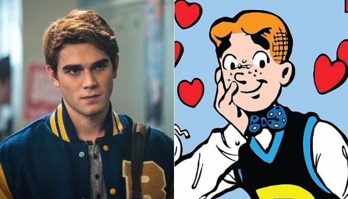Archie Andrews série vs comics