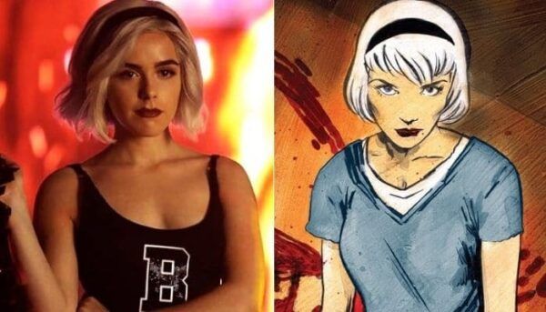 Sabrina série vs comics