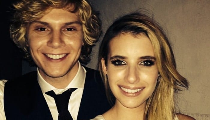 emma roberts, evan peters