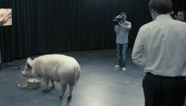 black mirror, épisode 1, cochon