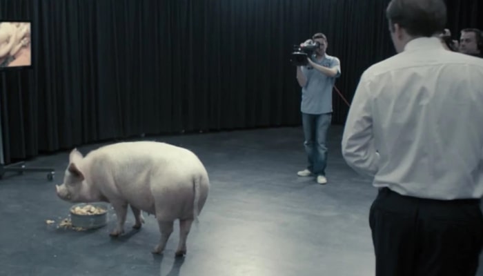 black mirror, épisode 1, cochon