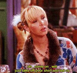 friends phoebe will brad pitt gif