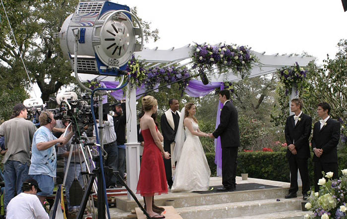 Les Frères Scott Mariage tournage