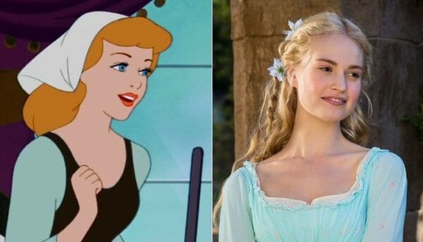 Cendrillon live action vs film d'animation Disney