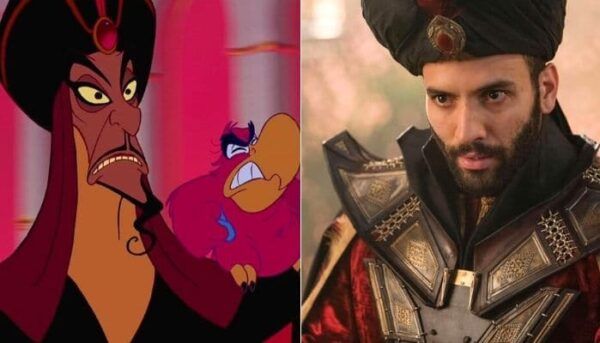 Jafar Aladdin live action vs film d'animation