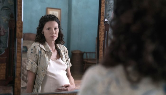 outlander, claire fraser enceinte
