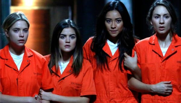 pretty little liars, aria, hanna, spencer, emily