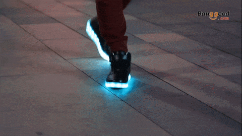 Des baskets lumineuses