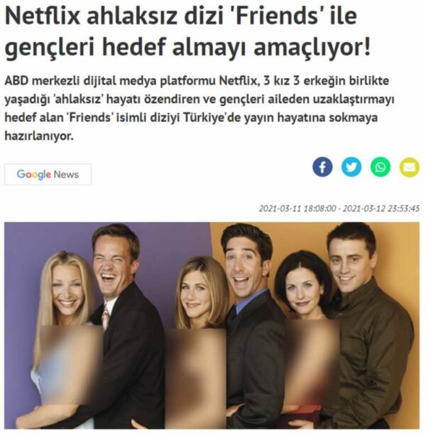 friends, poster, censure