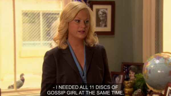 leslie knope gossip girl parks and recreation
