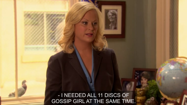 leslie knope gossip girl parks and recreation