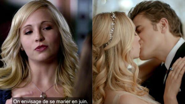 caroline mariage stefan the vampire diaries