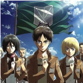 Eren, Mikasa et Armin