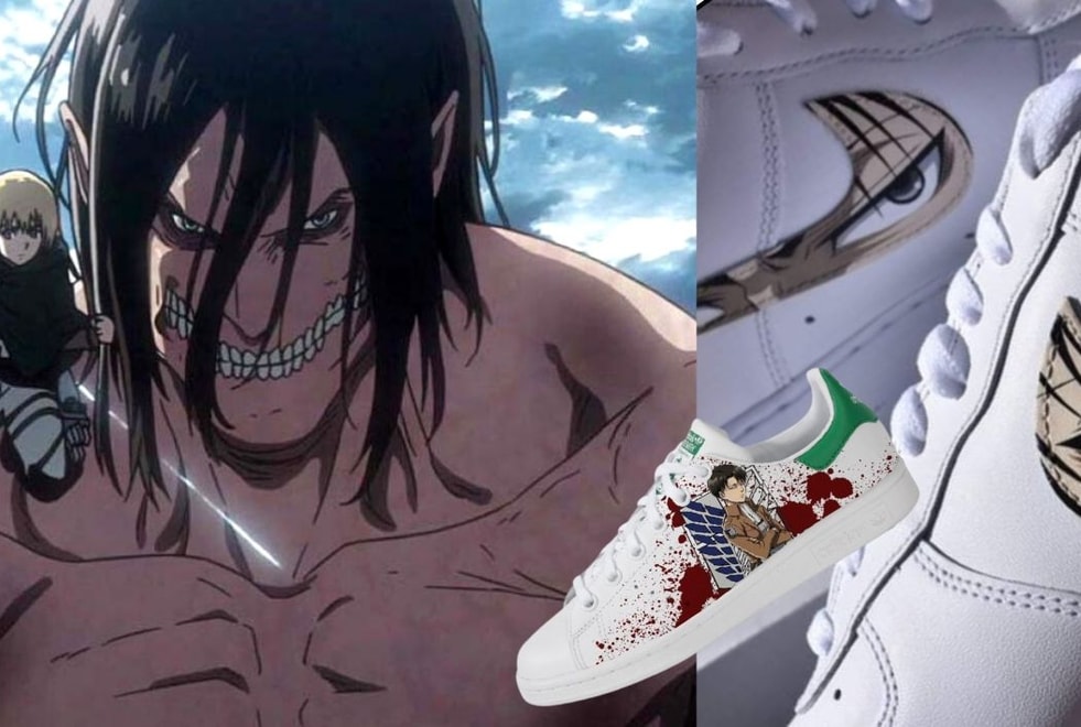 L’Attaque des Titans : offre-toi des baskets customisées à l’effigie des héros de l’anime