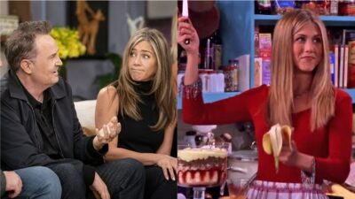 Friends : Jennifer Aniston goûte le diplomate de Rachel dans une scène coupée de la réunion