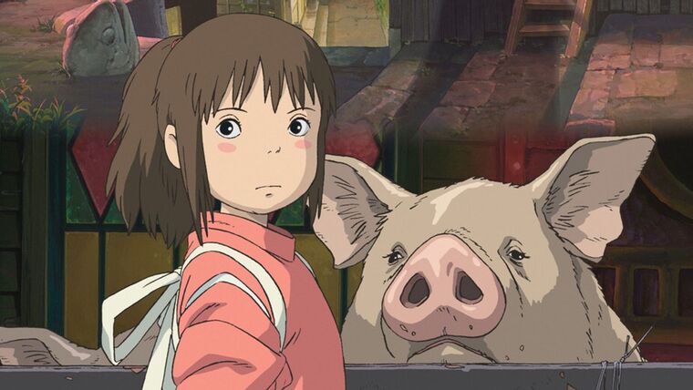 chihiro et un cochon