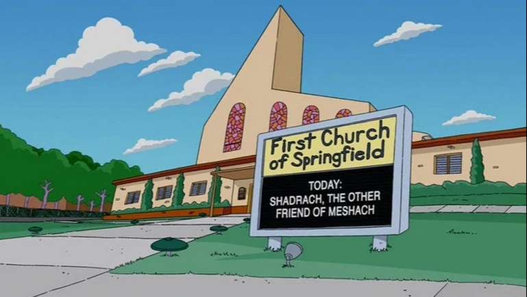 A l'église de Springfield