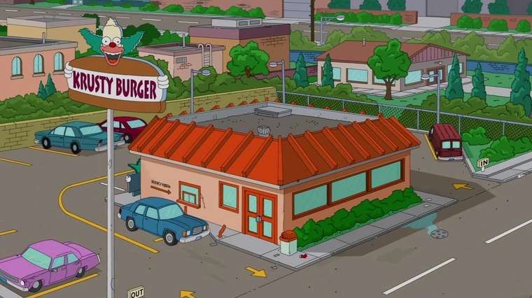 Vas manger au Krusty Burger