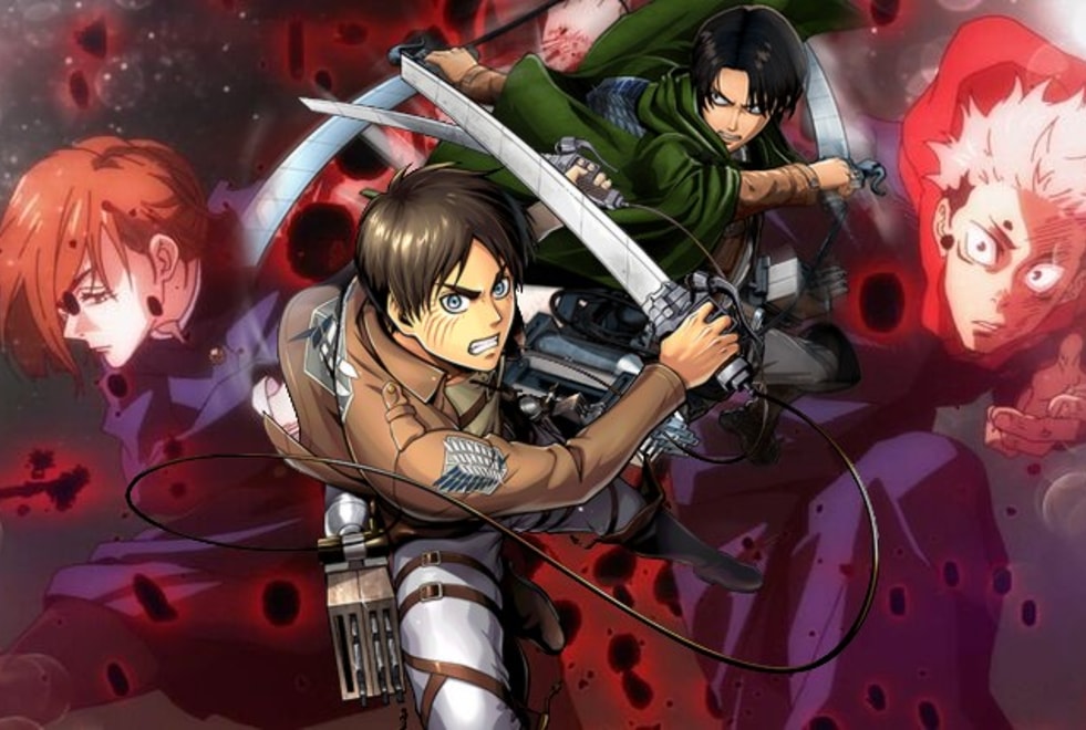 Ce quiz te dira quel combo de persos de Jujutsu Kaisen et L’Attaque des titans tu es