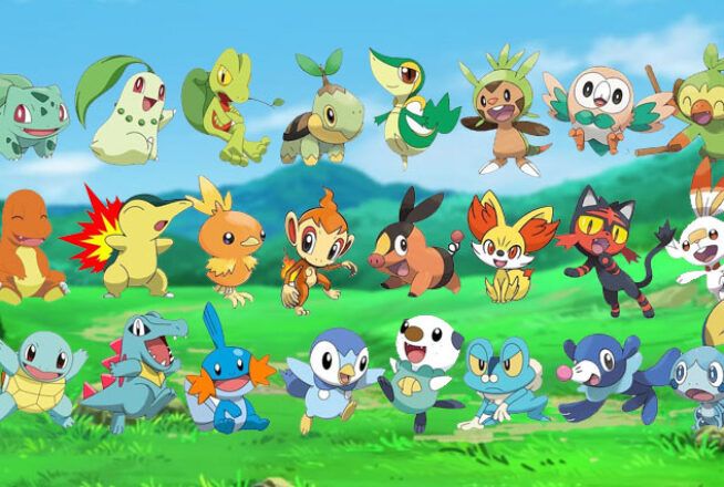 Sondage : quel est ton starter Pokémon préféré toutes générations confondues ?