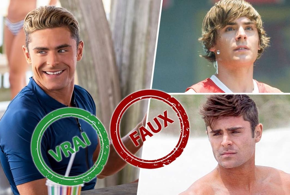 Seul un vrai fan de Zac Efron aura 10/10 à ce quiz vrai ou faux sur l’acteur