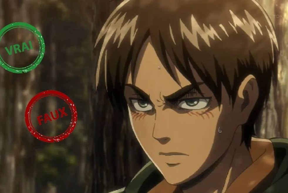 Quiz L’Attaque des Titans (SNK) : impossible d’avoir 10/10 à ce vrai ou faux sur Eren