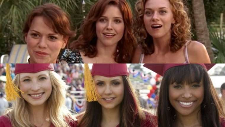 haley, brooke, peyton, bonnie, caroline, elena