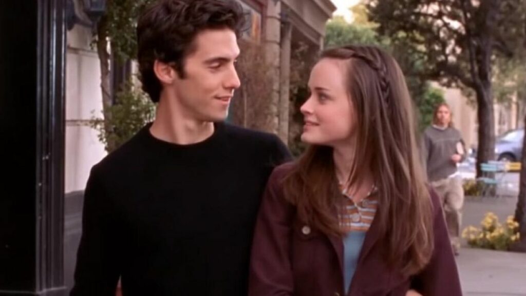 Jess et Rory dans Gilmore Girls.