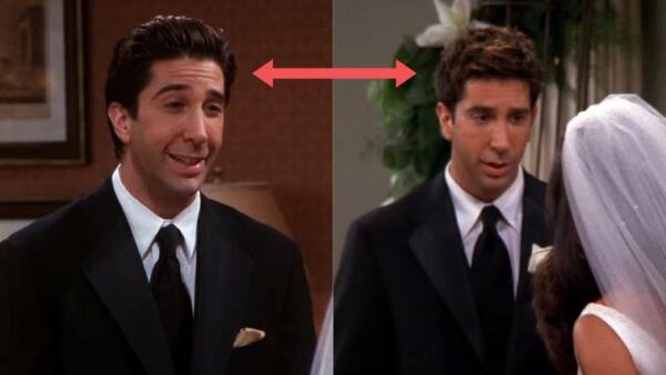 friends, ross, cheveux, erreurs