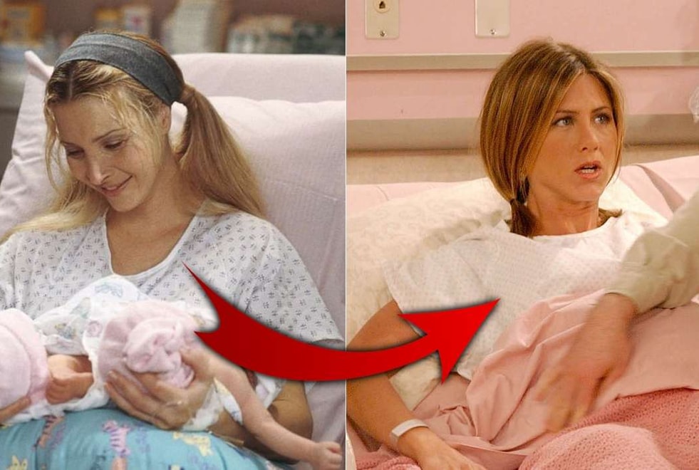 Friends : ce drôle de détail qui lie les accouchements de Rachel et Phoebe