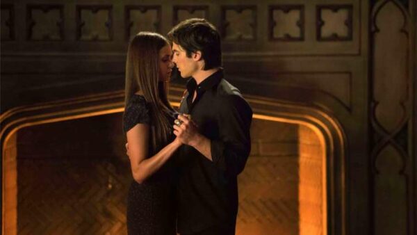 the vampire diaries, damon, elena