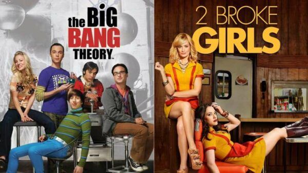 the big bang theory, 2 broke girls
