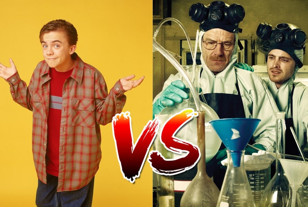 Sondage : le match ultime improbable, tu préfères Malcolm ou Breaking Bad ?