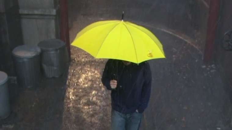 Le parapluie jaune