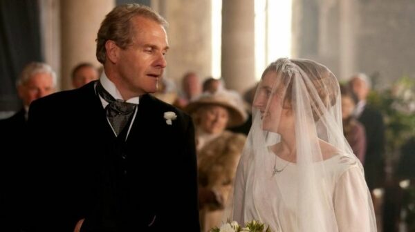 Downton Abbey mariage Strallan et edith