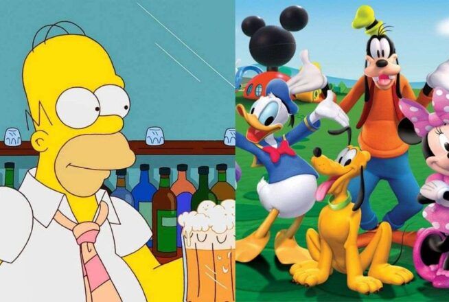Les Simpson : Homer rencontre Dingo dans la première image du crossover avec Disney