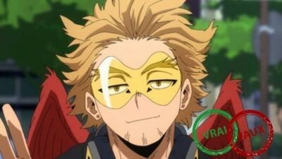 Quiz : seul un vrai fan de My Hero Academia aura 10/10 à ce vrai ou faux sur Hawks