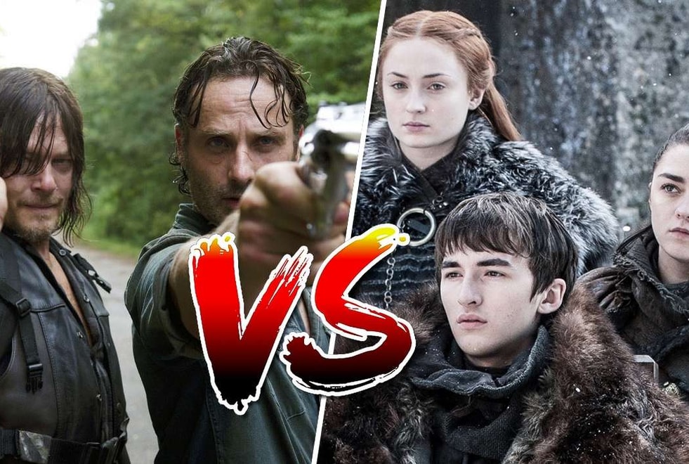 Sondage : le match ultime, tu préfères The Walking Dead ou Game Of Thrones ?