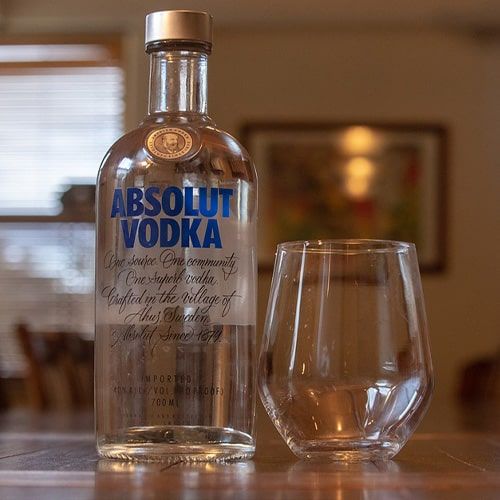 Un verre de vodka