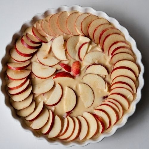 Une tarte aux pommes 