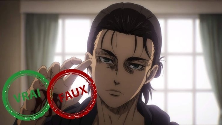 Quiz : seul un vrai fan de l'Attaque des titans (SNK) aura 10/10 à ce vrai ou faux sur la partie 1 de la saison 4