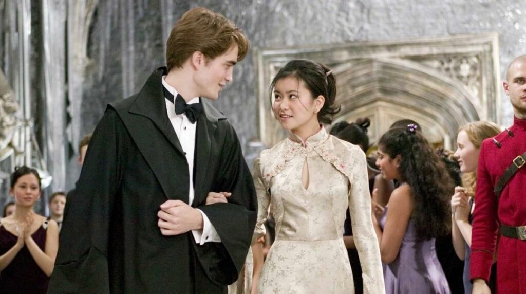Cedric Diggory et Cho Chang, interprétés par Robert Pattinson et Katie Leung, Harry Potter et la coupe de feu