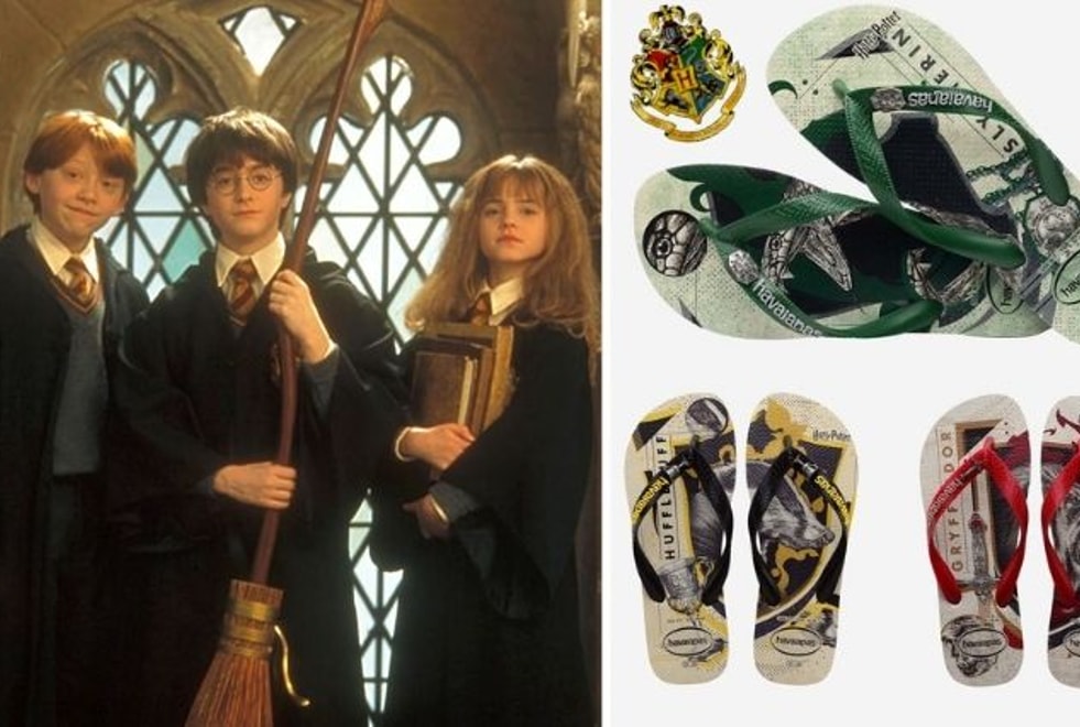 Harry Potter : Havaianas sort une collection de tongs magique aux couleurs des quatre maisons de Poudlard