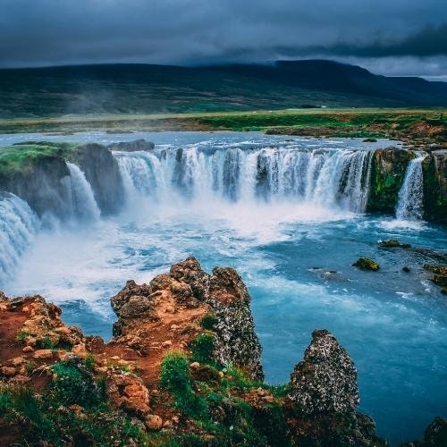 Une chute d'eau