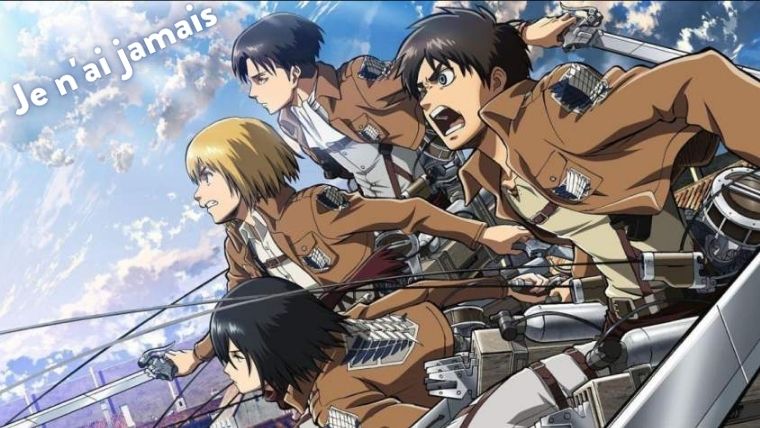 Quiz l'Attaque des Titans : si tu réponds 'oui' à la moitié de ce 'je n’ai jamais' spécial SNK, alors tu es un vrai fan