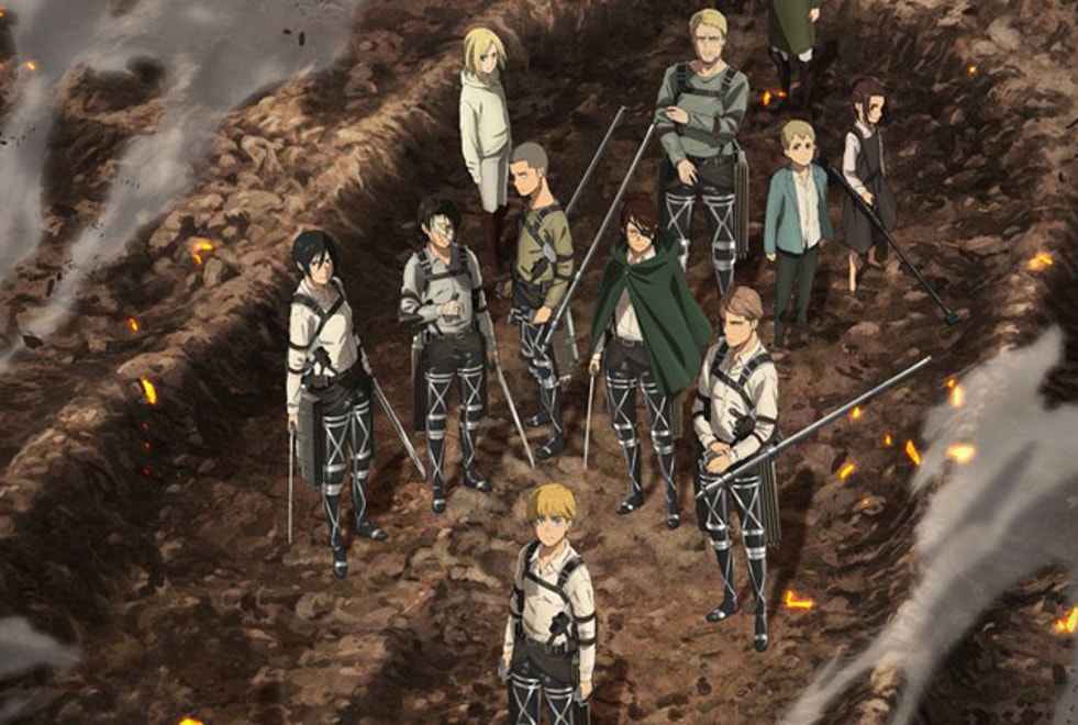 L’Attaque des Titans : l’anime se terminera en 2023 avec la troisième partie de la saison 4