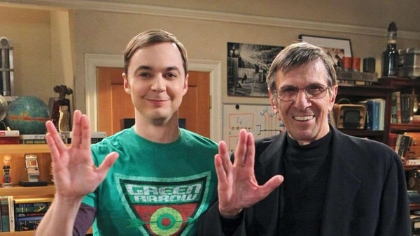 the big bang theory, shelon, jim parsons, leonard nimoy
